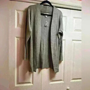 Avenue Design Sweater Collection Womens Sz 14/16 sparkly Gray cardigan